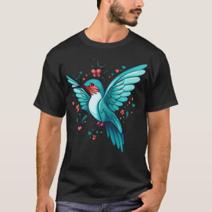Cute Hummingbird With Flowers I T-Shirt