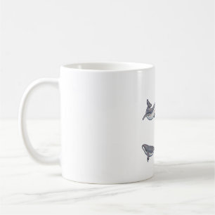 Cute humpback whale Delight � Cute Animal Art Coffee Mug