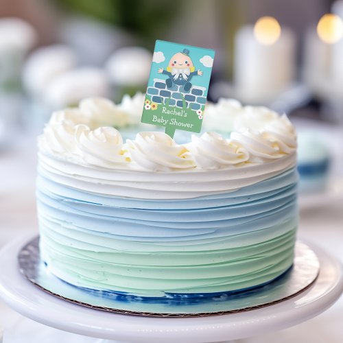 Cute Humpty Dumpty Baby Shower Cake Pick