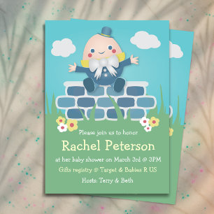 Cute Humpty Dumpty Baby Shower Invitation