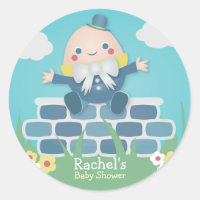 Cute Humpty Dumpty Baby Shower Stickers