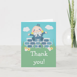 Cute Humpty Dumpty Baby Shower Thank You Card