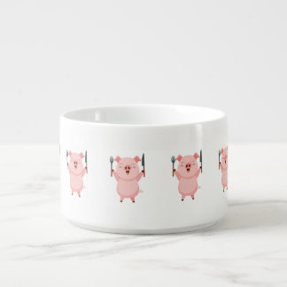 Cute Hungry Piggy Bowl