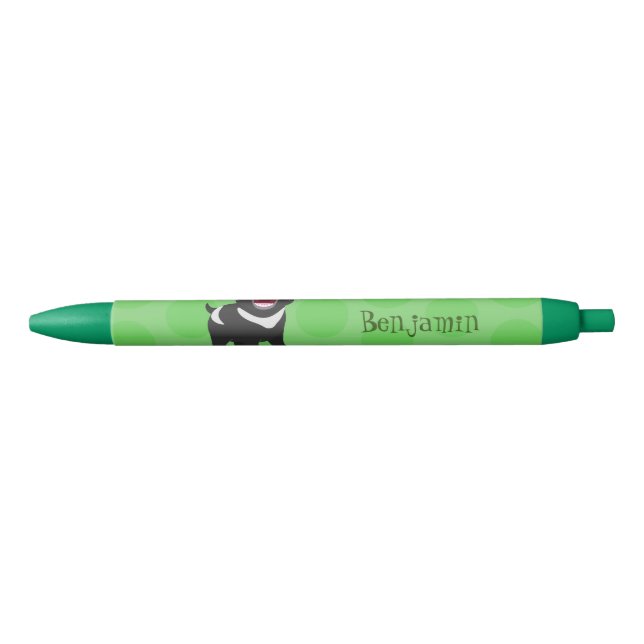 Cute hungry Tasmanian devil cartoon illustration Pen (Front)