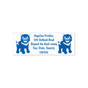 Cute hungry Tasmanian devil cartoon illustration Self-inking Stamp