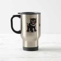 Cute hungry Tasmanian devil cartoon illustration