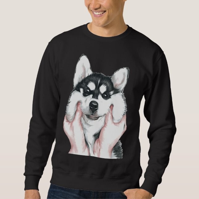 Cute Husky Dog                   Sweatshirt (Front)