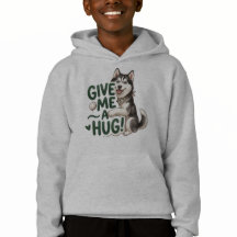Cute Husky Give Me A Hug Kawaii Dog Design