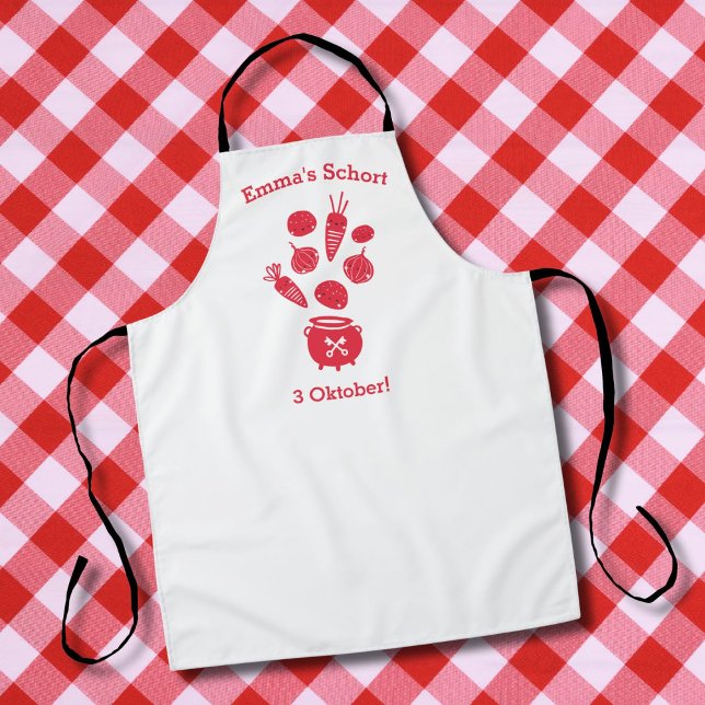 Cute Hutspot 3 Oktober Leidens ontzet rood wit Apron (Creator Uploaded)