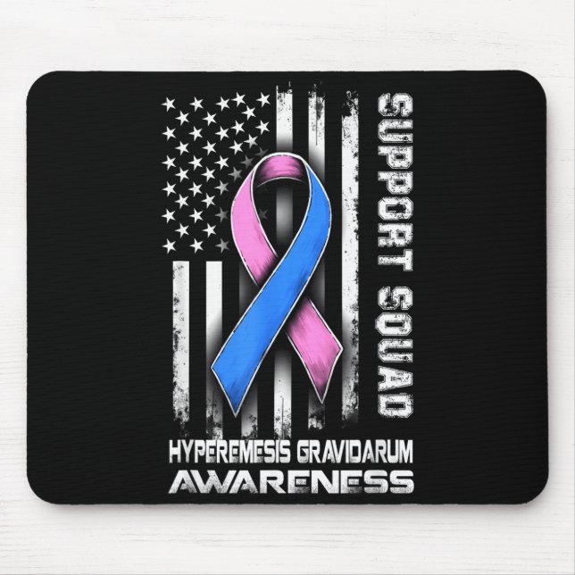 Cute Hyperemesis Awareness Gravidarum Squad Suppor Mouse Pad (Front)