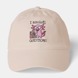 Cute I Axolotl Questions aztec Oh No red button Hat