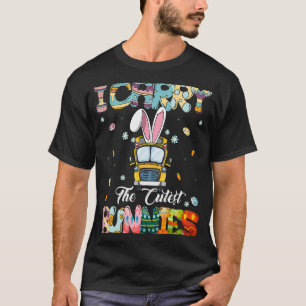 Cute I Carry The Cutest Bunnies School Bus Driver  T-Shirt