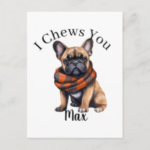 Cute I Chews You | French Postcard
