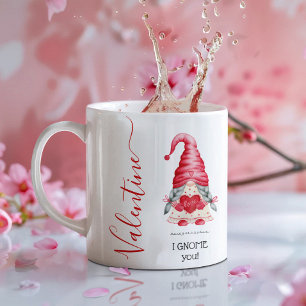 Cute I Girl GNOME you Valentines Day  Coffee Mug