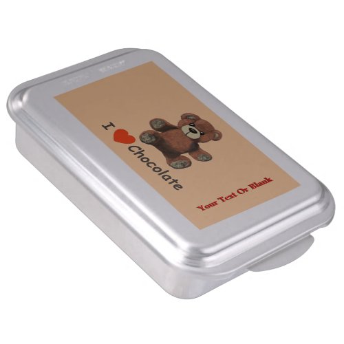 Cute I Heart Love Chocolate Teddy Bear Cake Pan