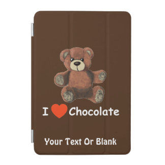 Cute I Heart (Love) Chocolate Teddy Bear iPad Mini Cover