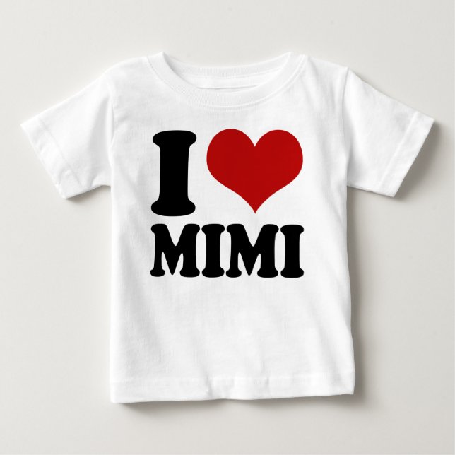 Cute I Heart Mimi Baby T-Shirt (Front)