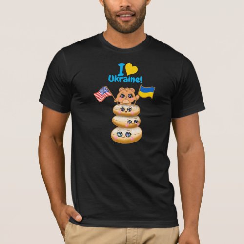 Cute I Heart Ukraine Fundraising Mens T_Shirt