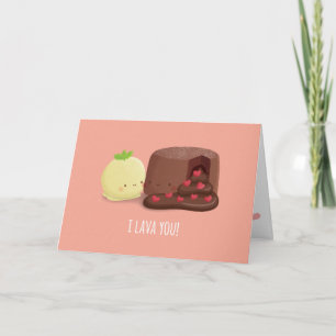 Cute I Lava You Valentines Day Love Greeting Card