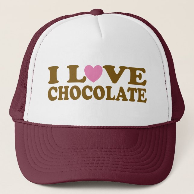 Cute I Love Chocolate Hat Gift (Front)