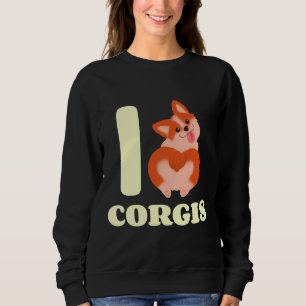 Cute I Love Corgi Heart Butt Sweatshirt