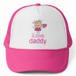 Cute I Love Daddy T-shirt Trucker Hat