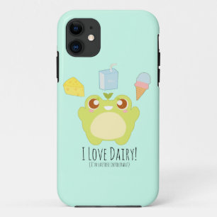 Cute I Love Dairy Treats Frog iPhone 11 Case