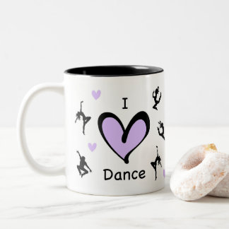 Cute I Love Dance Mug
