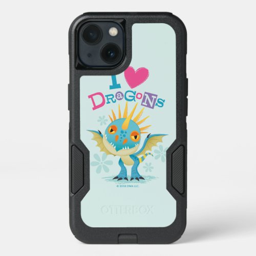 Cute I Love Dragons Stormfly Graphic iPhone 13 Case