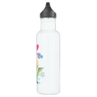 Custom Girl Flying on a Dragon 20oz Stainless Steel Water Bottle - Full  Print (Personalized)