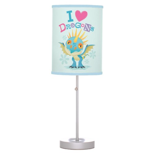 Cute I Love Dragons Stormfly Graphic Table Lamp