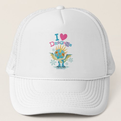 Cute I Love Dragons Stormfly Graphic Trucker Hat