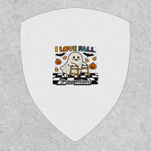 Cute I Love Fall Prevention Physical Therapy Ghost Patch