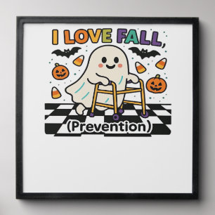 Cute I Love Fall Prevention Physical Therapy Ghost Peel And Stick Photo Tile