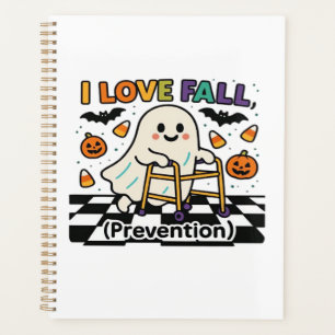 Cute I Love Fall Prevention Physical Therapy Ghost Planner