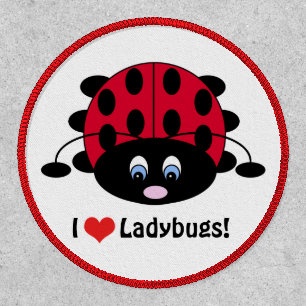Cute I Love Ladybugs Patch
