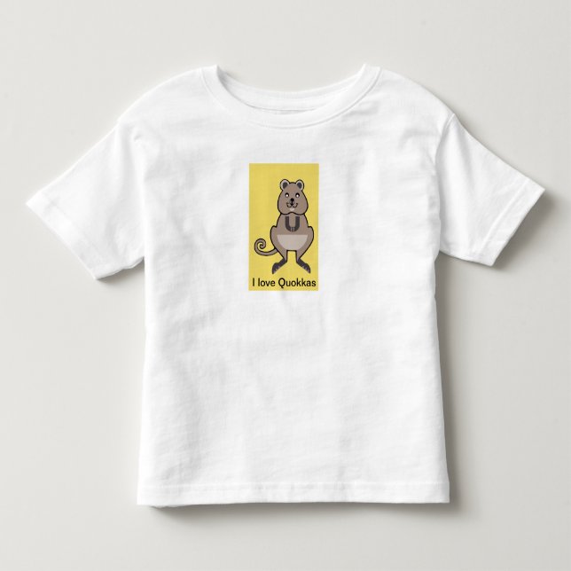 Cute - I love QUOKKAS - Australia  - Nature Toddler T-shirt (Front)