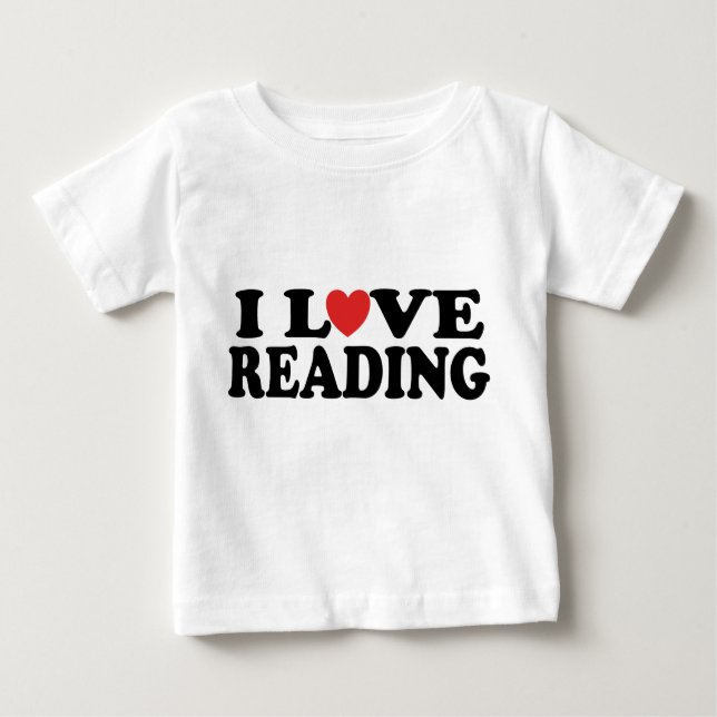 Cute I Love Reading T-shirt (Front)