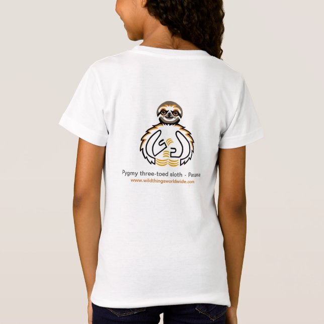 Cute I love SLOTHS - Animal lover - Nature T-Shirt (Back)