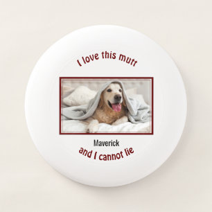 Cute I LOVE THIS MUTT Personalized Dog Lover Wham-O Frisbee