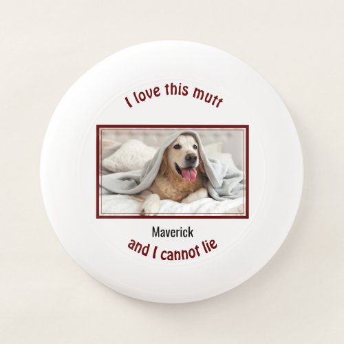 Cute I LOVE THIS MUTT  Personalized Dog Lover Wham_O Frisbee