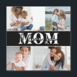 Cute I LOVE YOU MOM Mother's Day Photo<br><div class="desc">Cute I Love You Mom Mother's Day Photo Magnetic Card features four of your favorite photos with the text "I love you Mom" in modern white typography. Designed by ©Evco Studio www.zazzle.com/store/evcostudio</div>