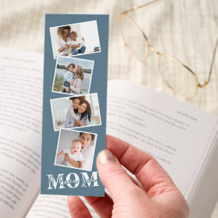 Cute I LOVE YOU MOM Mother's Day Photo Bookmarks