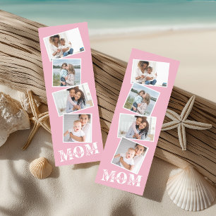 Cute I LOVE YOU MOM Mother's Day Photo Bookmarks