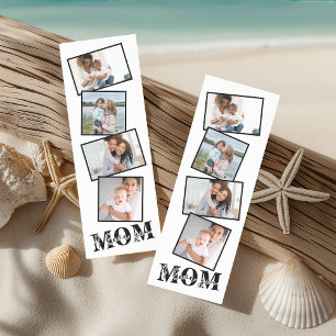 Cute I LOVE YOU MOM Mother's Day Photo Bookmarks