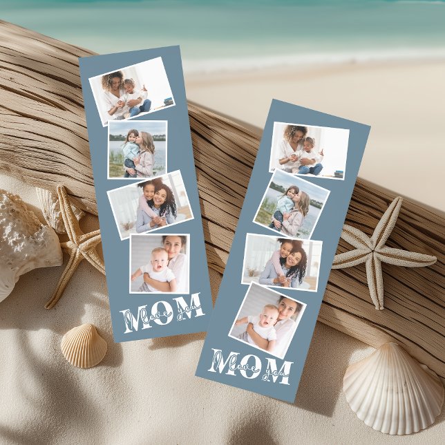 Cute I LOVE YOU MOM Mother's Day Photo Bookmarks (Creator Uploaded)