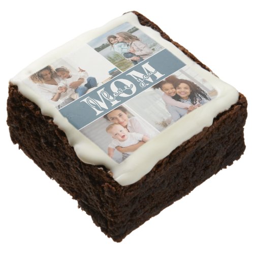 Cute I LOVE YOU MOM Mothers Day Photo Brownie
