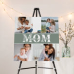 Cute I LOVE YOU MOM Mother's Day Photo Foam Board<br><div class="desc">Cute I Love You Mom Mother's Day Photo Foam Board features four of your favorite photos with the text "I love you Mom" in modern white typography. Designed by ©Evco Studio www.zazzle.com/store/evcostudio</div>