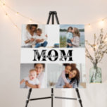 Cute I LOVE YOU MOM Mother's Day Photo Foam Board<br><div class="desc">Cute I Love You Mom Mother's Day Photo Foam Board features four of your favorite photos with the text "I love you Mom" in modern black typography. Designed by ©Evco Studio www.zazzle.com/store/evcostudio</div>
