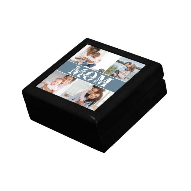 Cute I LOVE YOU MOM Mother's Day Photo Gift Box (Side)